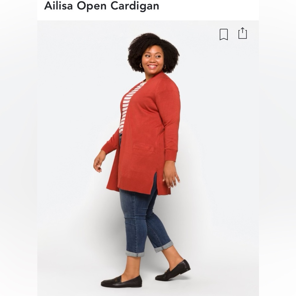 Burnt orange sweater/cardigan
